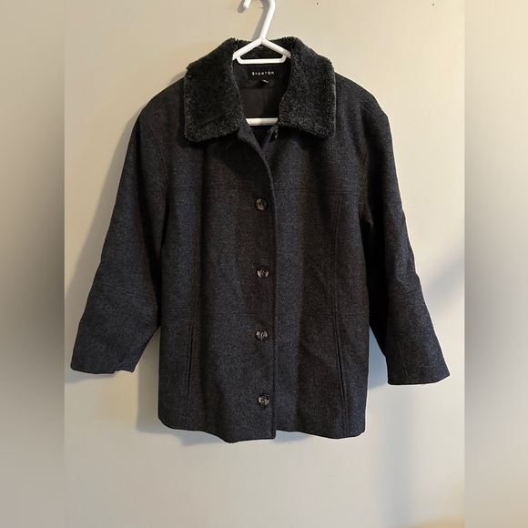 Braetan Jackets & Blazers - Vintage Charcoal Gray Women's Wool Jacket